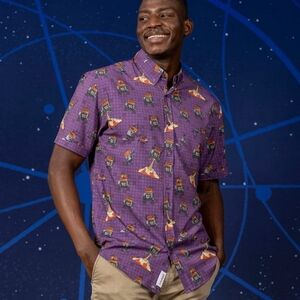 NWT Women's Cut RSVLTS Star Wars Chop & Loth KUNUFLEX Short Sleeve Shirt Sz S